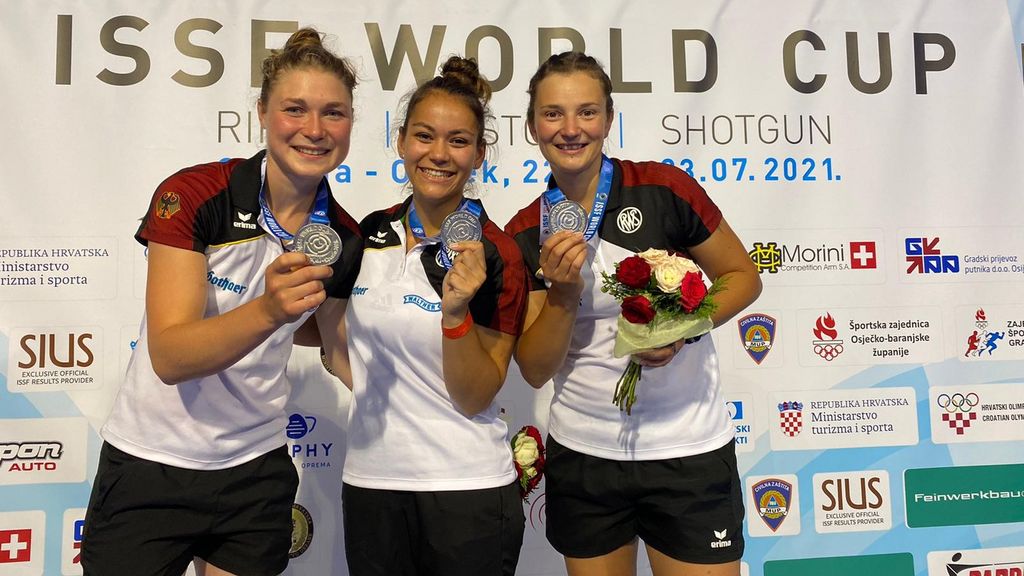 Weltcup Osijek: Pistolen-Frauen gewinnen Silber