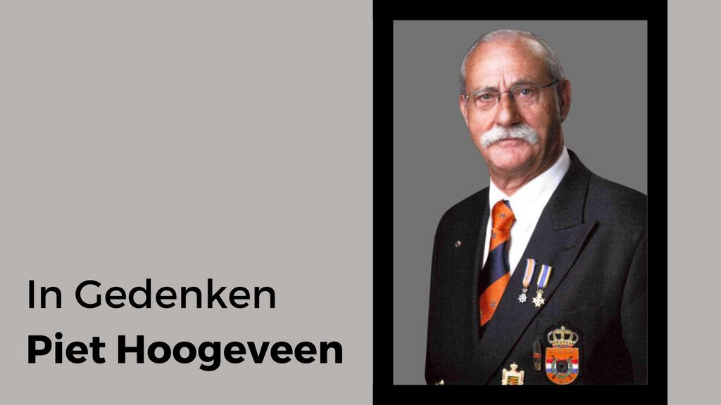 Piet Hoogeveen verstorben