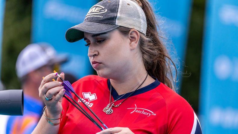 Foto: World Archery / Als Nummer eins der Compound-Weltrangliste geht die Britin Ella Gibson in die EM in Essen.
